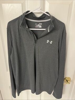 Under Armour Dark Gray Quarter-Zip Performance Pullover
